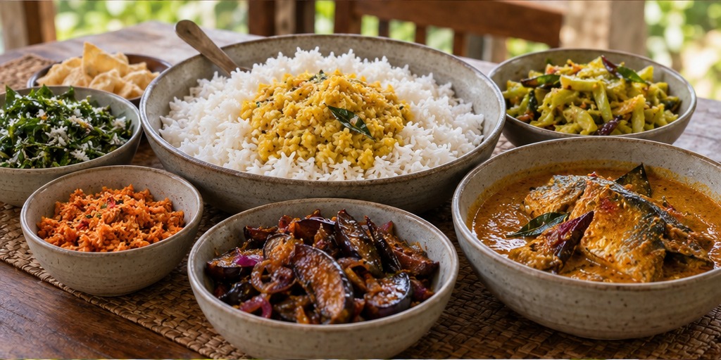 Rice, curry & company. Illustrative Sri Lankan food and drink photography